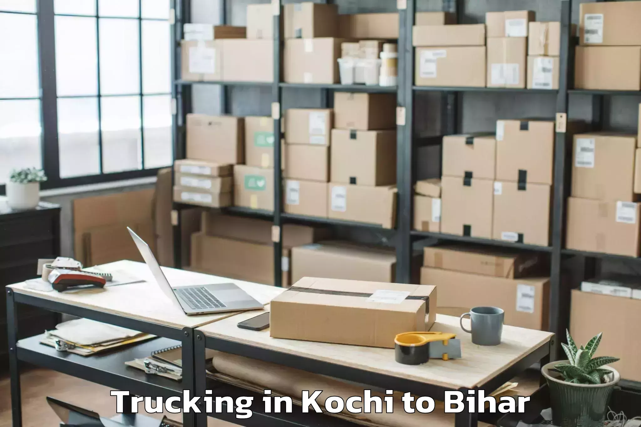 Hassle-Free Kochi to Harsidhi Pakariya Trucking